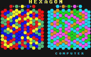 Hexagon atari screenshot